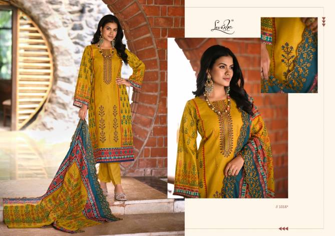 Binsaeed By Levisha Embroidery Cambric Cotton Dress Material Wholesale Clothing Suppliers In India